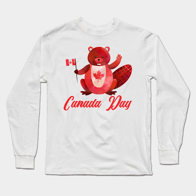 Canada day Long Sleeve T-Shirt by KMLdesign